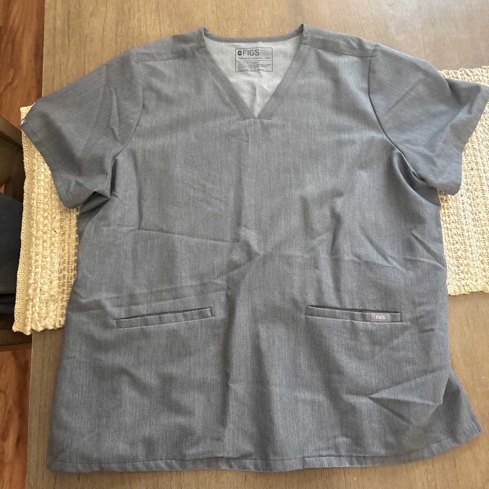 Figs scrub set grey
